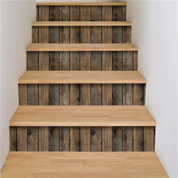 Brown Distressed Wood Wallpaper Peel and Stick 17.71In X 118In Waterproof - Picture 3 of 7